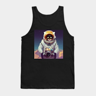 Cat astrounaut, space cat, space lover Tank Top